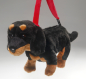 Preview: Dachshund stehend black as purse or hand bag Carl Dick Soft Toy – Plush Toy – Stuffed Animal
