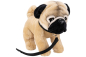 Preview: Pug with lead Carl Dick Soft Toy – Plush Toy – Stuffed Animal