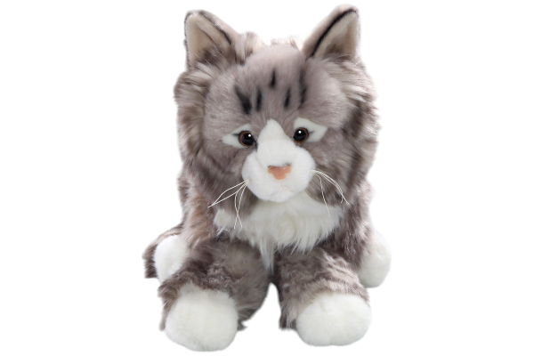 Cat grey lying Carl Dick Soft Toy – Plush Toy – Stuffed Animal