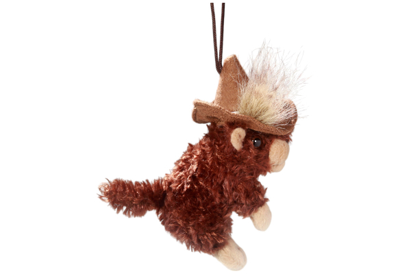 Murmeltier mit Hut, Aufhänger Carl Dick Plüschtiere – Kuscheltiere – Stofftiere
