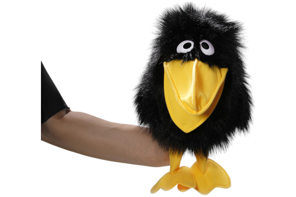 Raven Hand Puppet Carl Dick Soft Toy – Plush Toy – Stuffed Animal