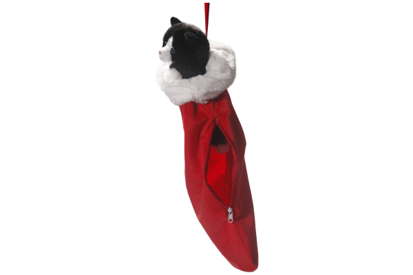 Katze im Weihnachtsstrumpf Carl Dick Plüschtiere – Kuscheltiere – Stofftiere
