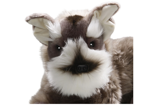 Schnauzer liegend Carl Dick Plüschtiere – Kuscheltiere – Stofftiere