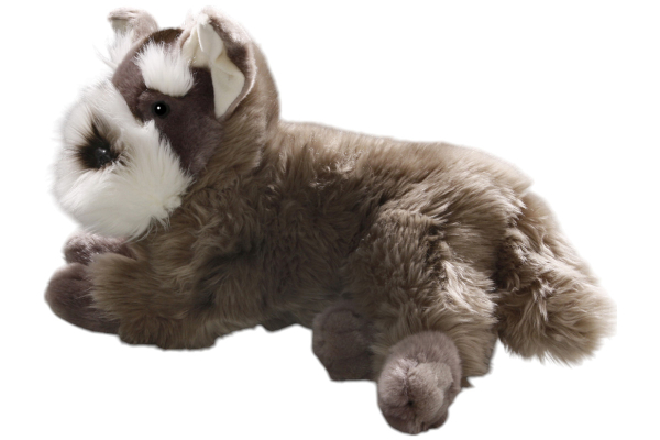 Schnauzer liegend Carl Dick Plüschtiere – Kuscheltiere – Stofftiere