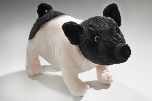 Pig, Piglet black-pink standing Carl Dick Soft Toy – Plush Toy – Stuffed Animal