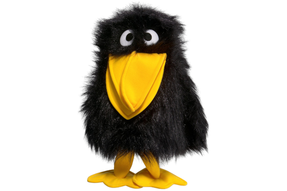 Rabe Handpuppe Carl Dick Plüschtiere – Kuscheltiere – Stofftiere
