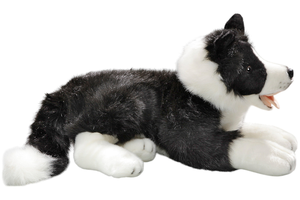 Border Collie liegend Carl Dick Plüschtiere – Kuscheltiere – Stofftiere