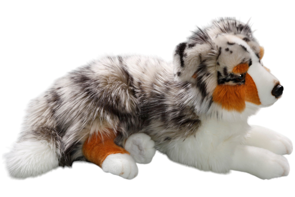 Australischer Schäferhund liegend Carl Dick Plüschtiere – Kuscheltiere – Stofftiere