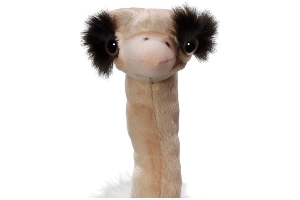 Strauß Vogel Handpuppe Carl Dick Plüschtiere – Kuscheltiere – Stofftiere