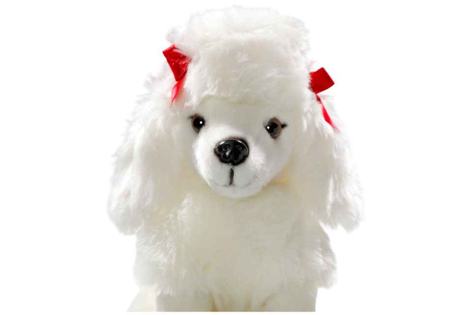 Poodle sitting white Carl Dick Soft Toy – Plush Toy – Stuffed Animal