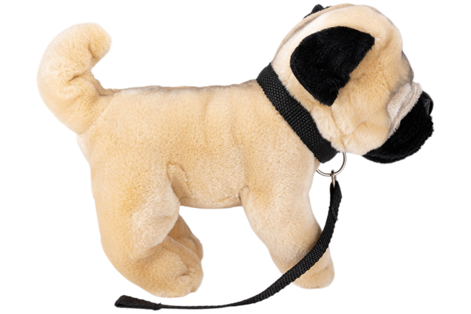 Pug with lead Carl Dick Soft Toy – Plush Toy – Stuffed Animal